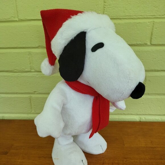 Peanuts Snoopy Santa Dancing Doll Toy Music 2013 Plays "Linus and Lucy" NEW T7 - Picture 4 of 8
